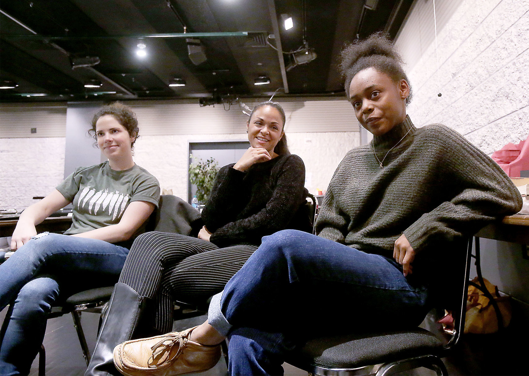 Rachael Zientek, Karen Olivo and Chantae Miller